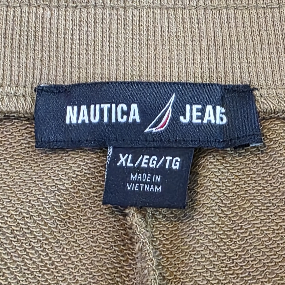 Nautica Tan Side-Stripped Jogger Pants Size XL - Picture 6 of 8